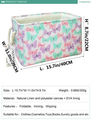FANKANG Butterfly storage bin side view, space-saving and portable for households.