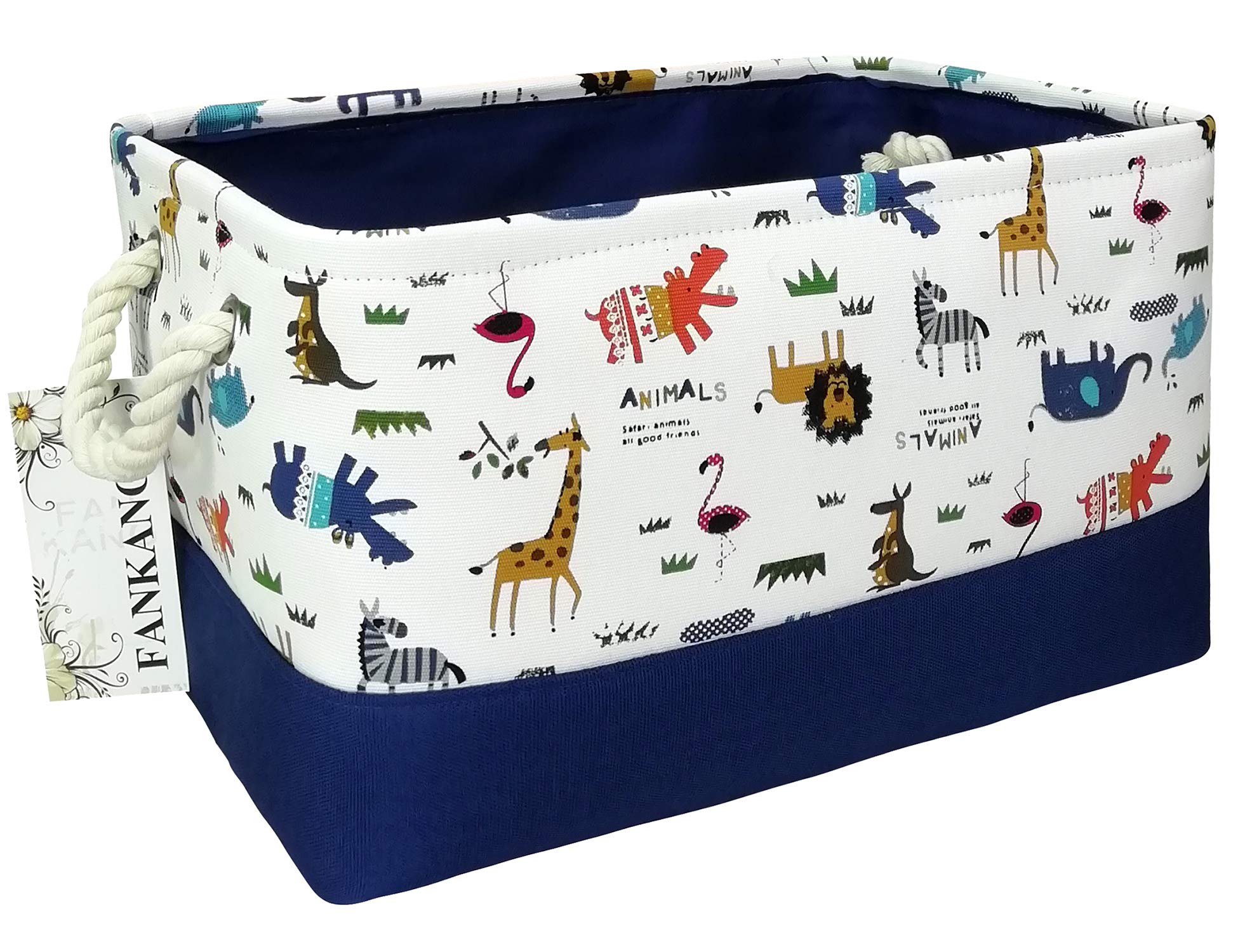 FANKANG rectangular laundry basket with animal design for nursery organization.