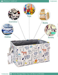 FANKANG rectangular storage bin book storage simplifies kid-friendly shelving and reading corners