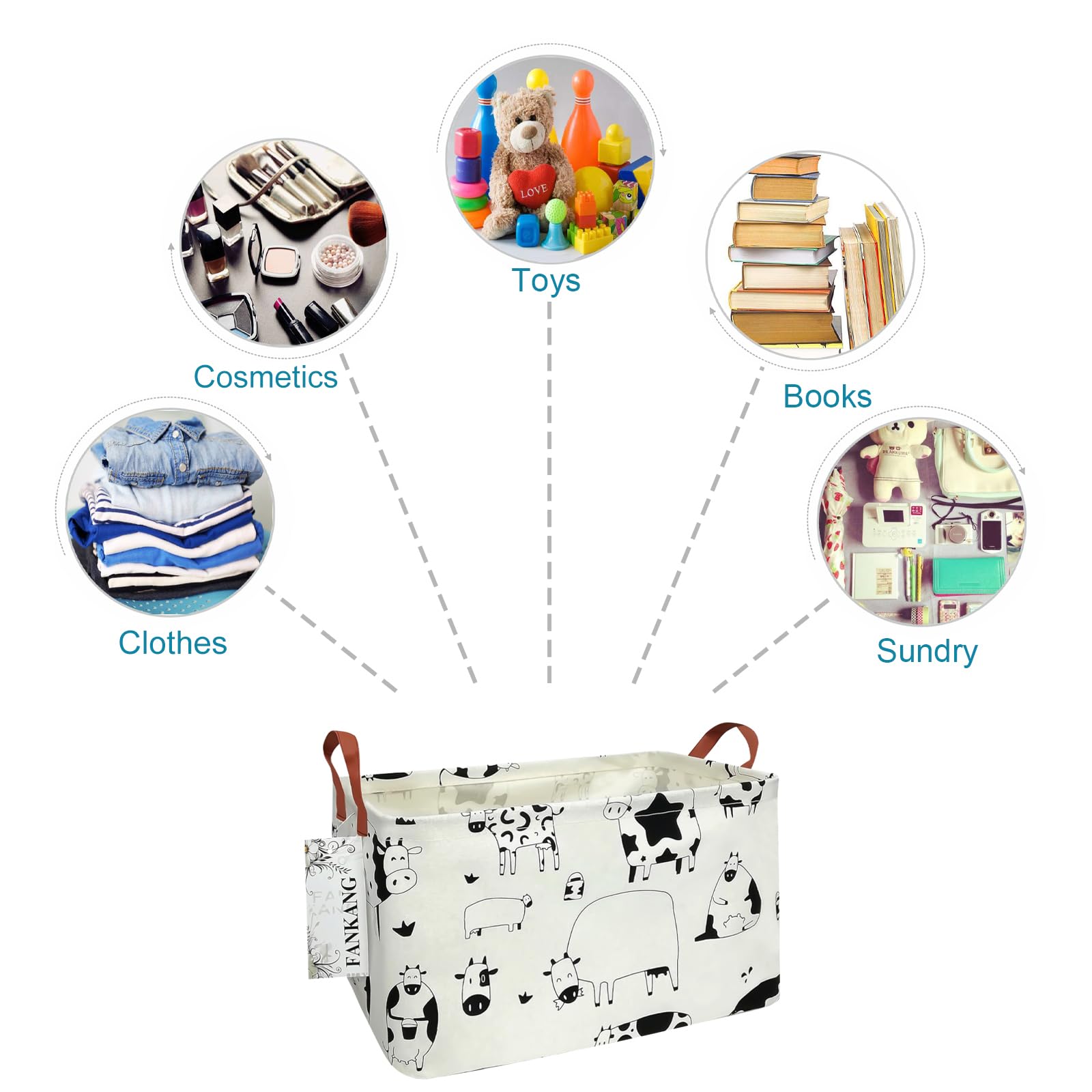 FANKANG basket with durable handles for easy carrying.