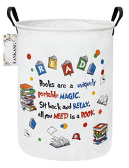 FANKANG storage basket foldable hamper showing its roomy capacity for toys and clothes.