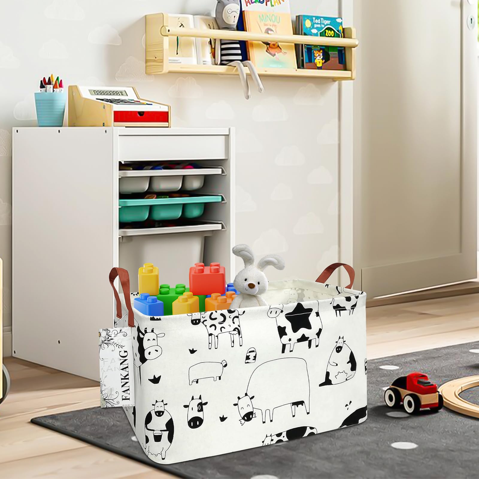 FANKANG laundry basket with waterproof coating protects contents from dampness.