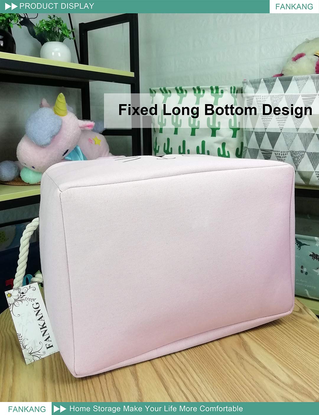 FANKANG multi-use storage bin folds flat when not in use
