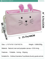 FANKANG storage bin with sturdy side handles for easy transport