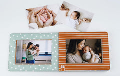 Fanna photo album with rounded edges and safe materials for toddlers.