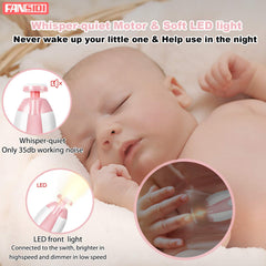 FANSIDI nail file ergonomic handle supports comfortable use