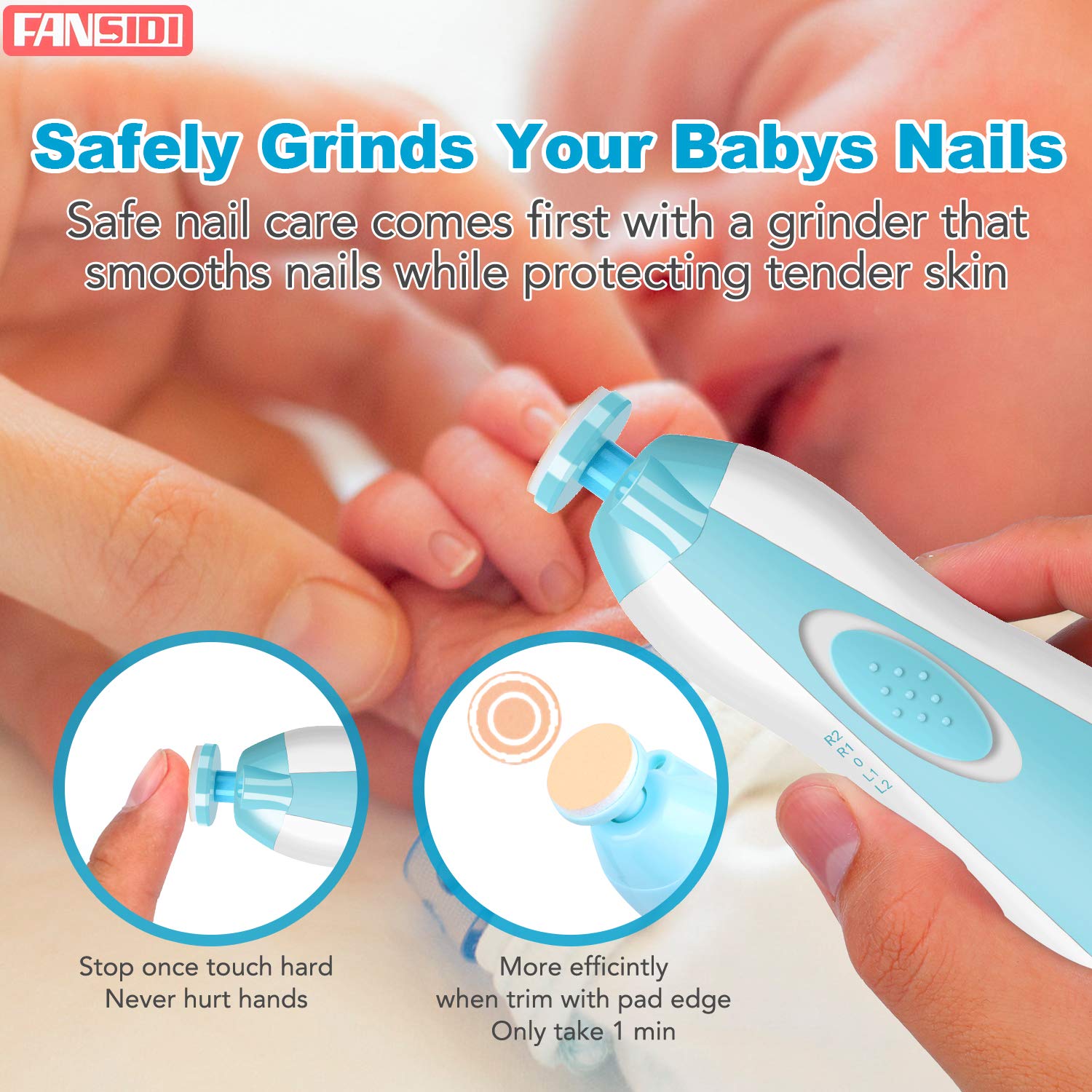 FANSIDI Nail Trimmer storage case keeps tools organized at home.