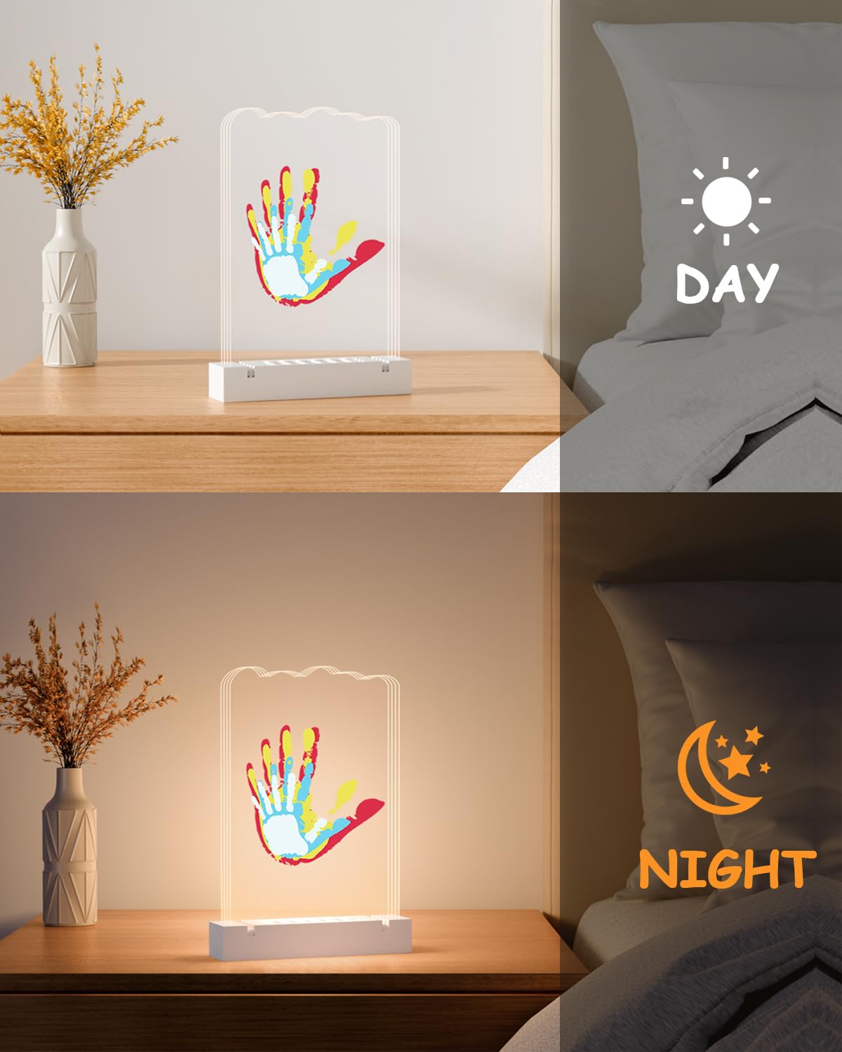 FANTASTIC HOUSE Memorable milestone handprint kit captures a child's growth into a keepsake.
