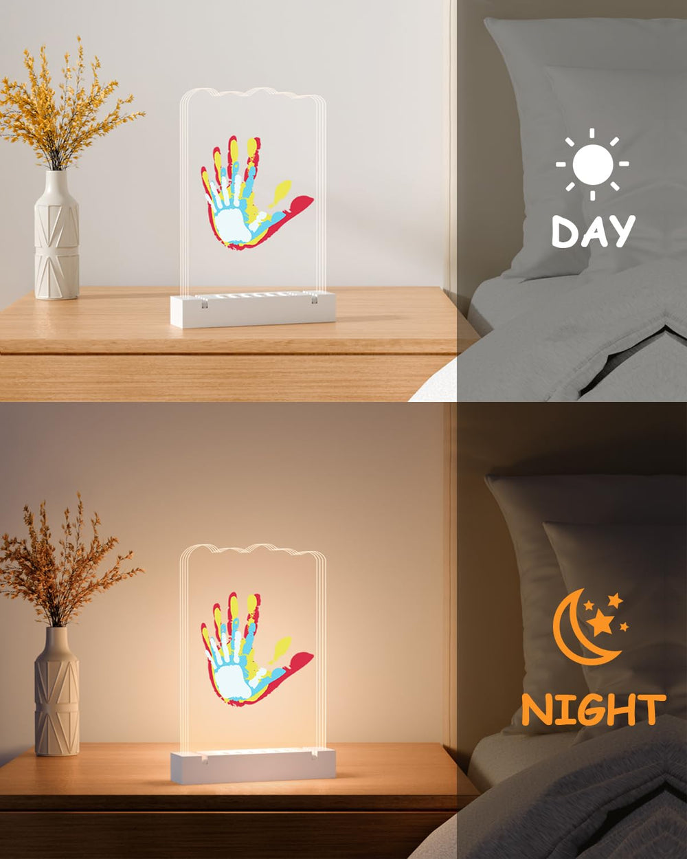FANTASTIC HOUSE Memorable milestone handprint kit captures a child's growth into a keepsake.