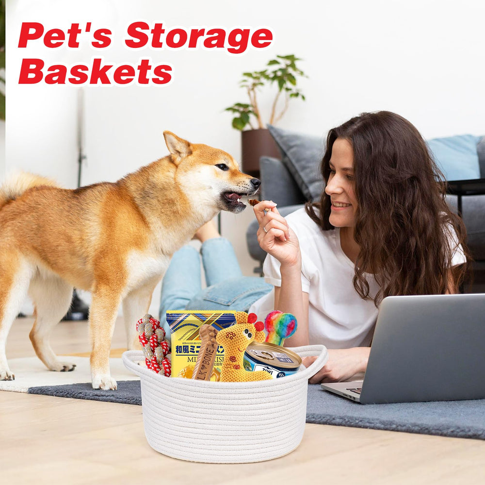 Durable cotton rope construction of Fantasyon baskets for long-lasting use.