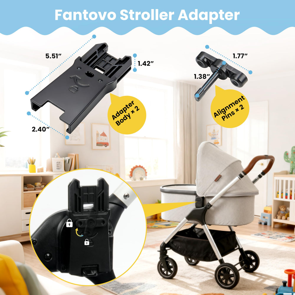 Fantovo UPPAbaby bassinet to Nuna SWIV adapter for versatile stroller pairing