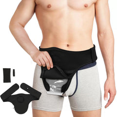 Fanwer ostomy belt in black for discreet daily wear and secure support.