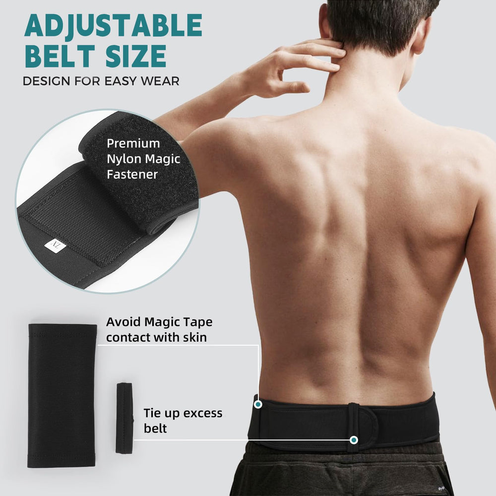 Fanwer ostomy belt with hidden bottom zipper for easy bag access.