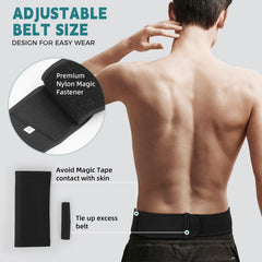 Fanwer ostomy belt with hidden bottom zipper for easy bag access.