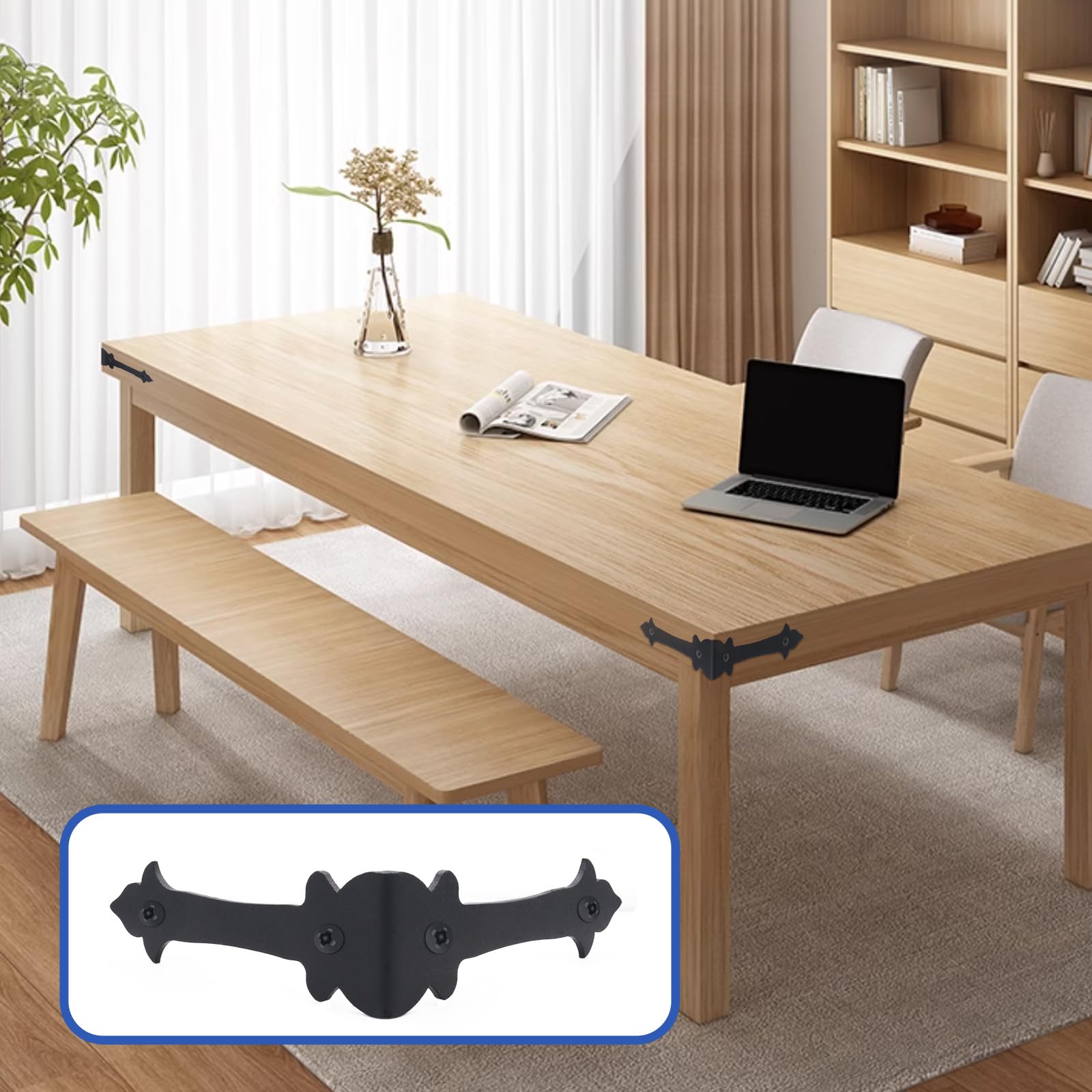 FANYUN 4-inch corner guard on a table edge boosts durability.