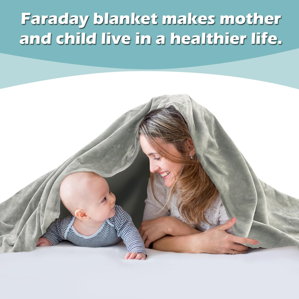 Faraday Fabric Belly Blanket uses copper-nickel fabric to shield signals.