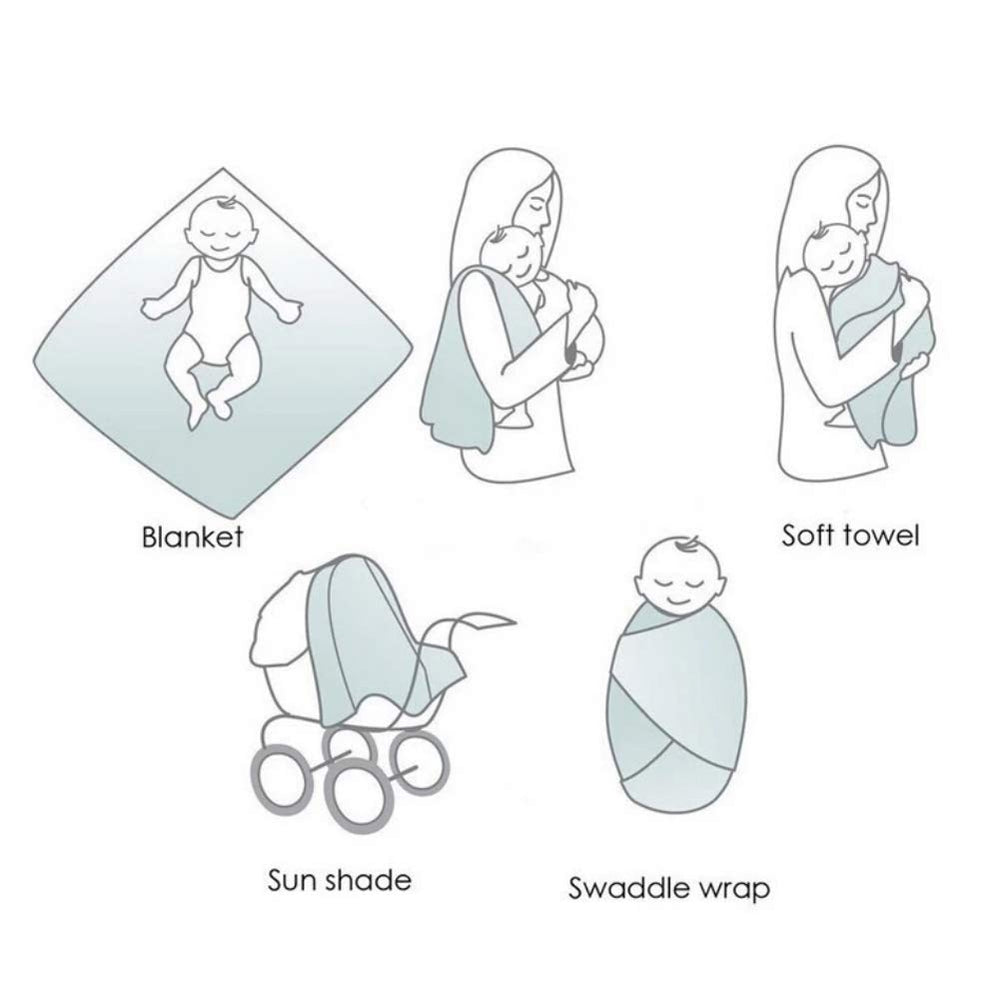 Farmer Mani gray baby blanket adds subtle nursery style while remaining versatile.