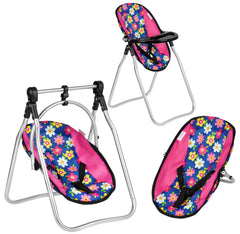 Fash N Kolor doll play set three-in-one overview with flower swing design for imaginative play.