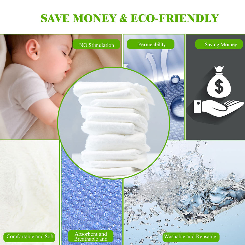 Fasoar prefold diapers newborn folded for compact daytime diapering.