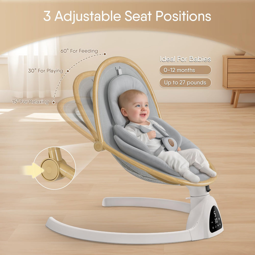FasonBaby three seat positions adapt for relaxing, playing, and feeding