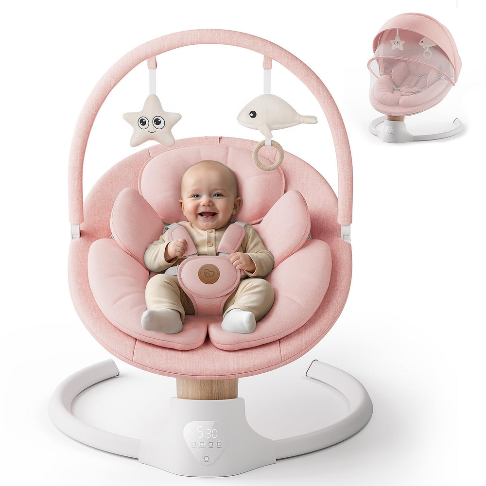 FasonBaby swing offers 10 melodies for gentle ambience.