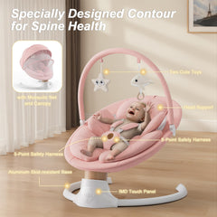 FasonBaby electric swing remote control in use for convenient operation.