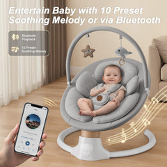 FasonBaby swing offering five speeds to tailor comfort for baby.