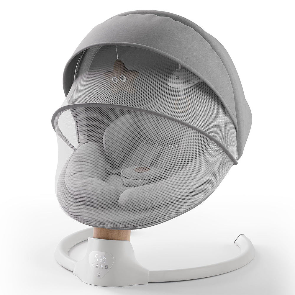 Portable infant swing by FasonBaby suitable for travel and outdoor use.