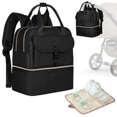 Fasrom wearable breast pump bag with cooler compartment keeps milk fresh on the go