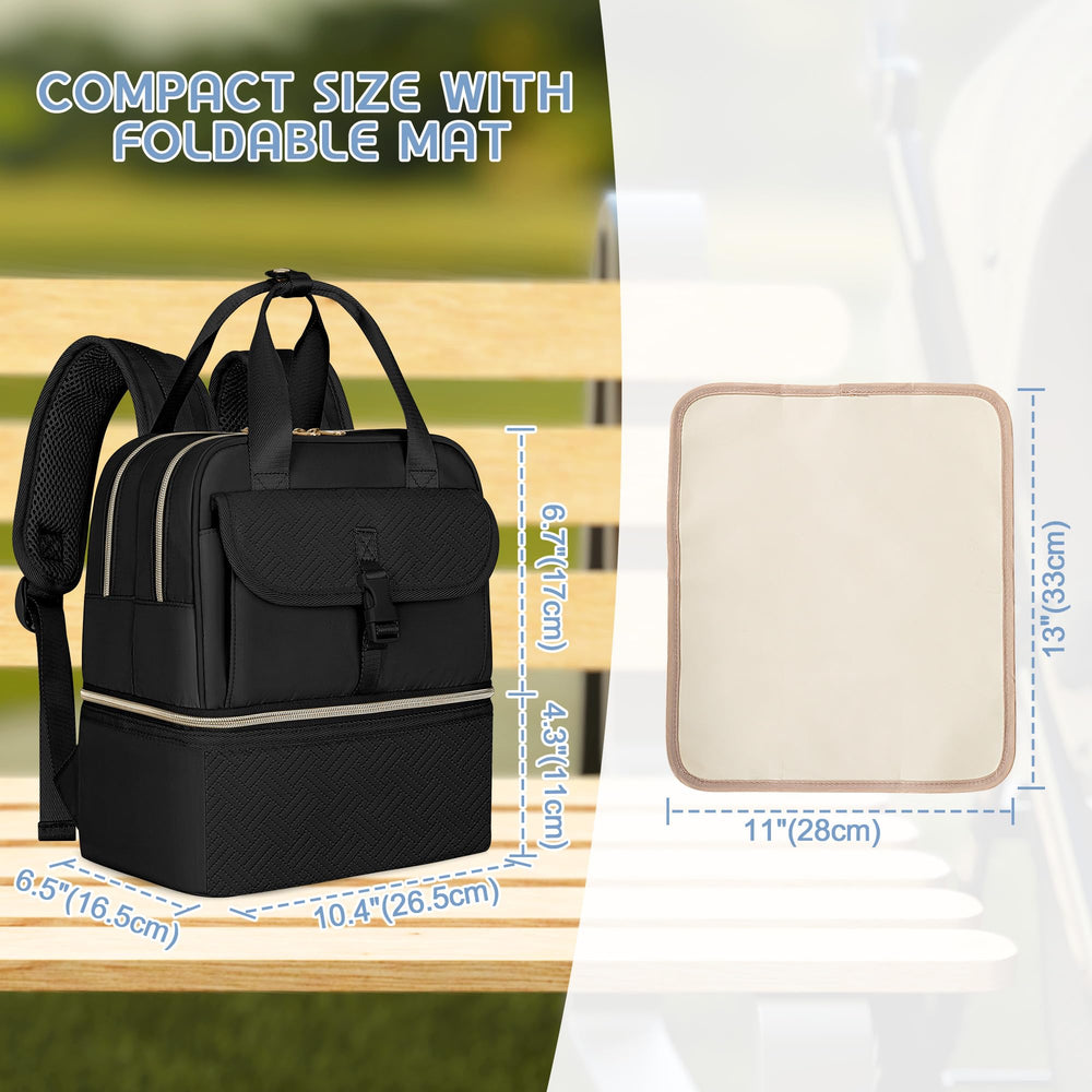 Fasrom sturdy base keeps the bag upright when parked at the locker or car