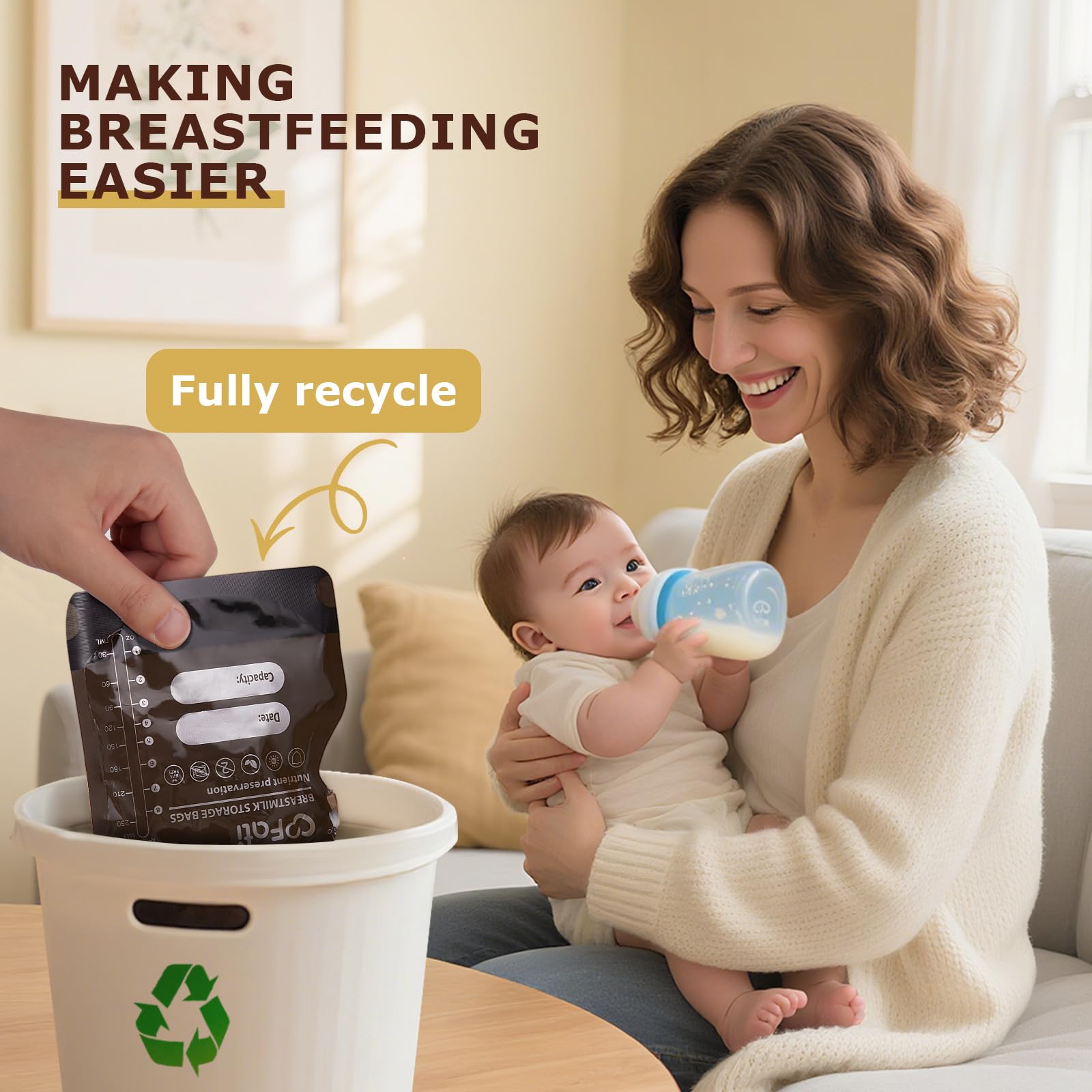 FATI bags hygienic dual-opening design makes opening and pouring easier.