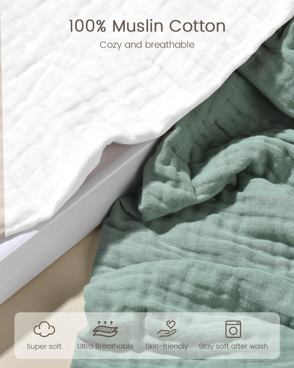 Faverdii baby towel dries quickly after bath and dries fast when hung to air