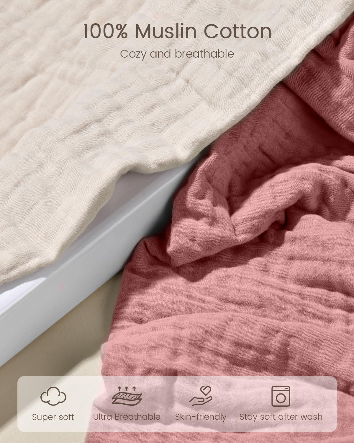 FAVERDIIY large 35x35 inch towel grows with baby