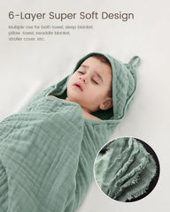 FAVERDIIY hooded towel demonstrates durable, easy-care fabric after washing.