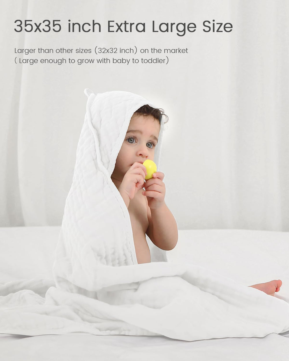 FAVERDIIY large muslin towel quick-dry design for busy mornings