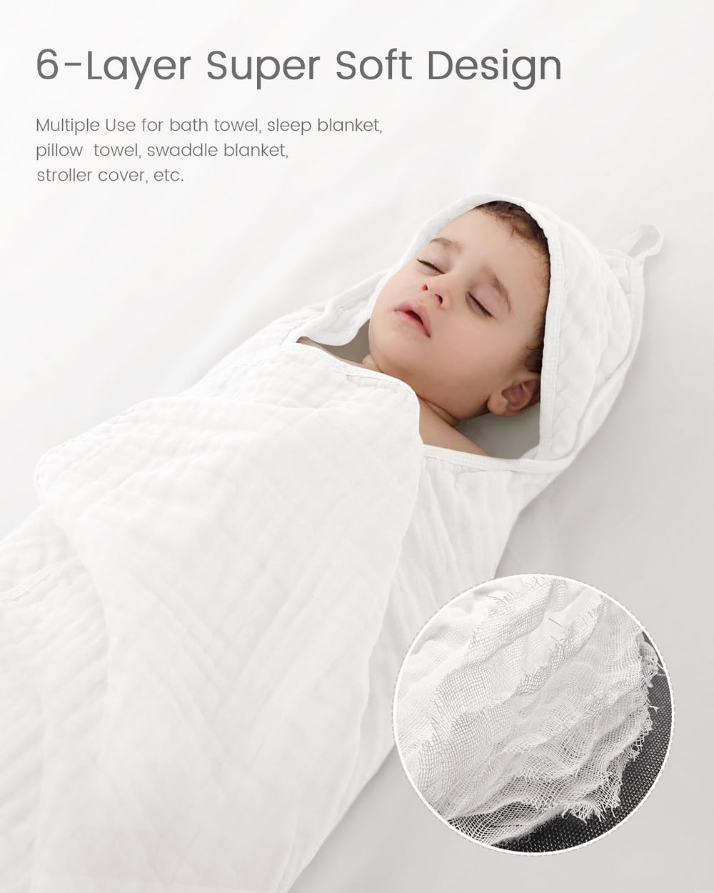 FAVERDIIY newborn hooded towel two-pack packaging showcases value and practicality.