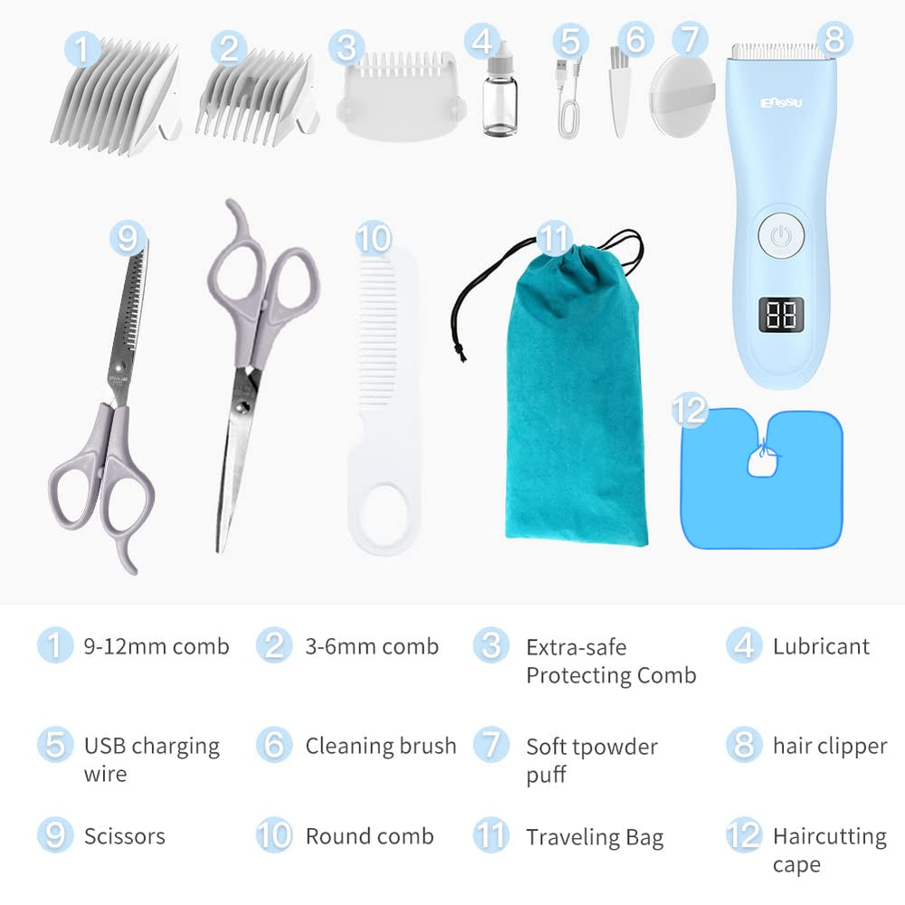 Favrison complete hair-cutting kit with attachments for versatile home styling.