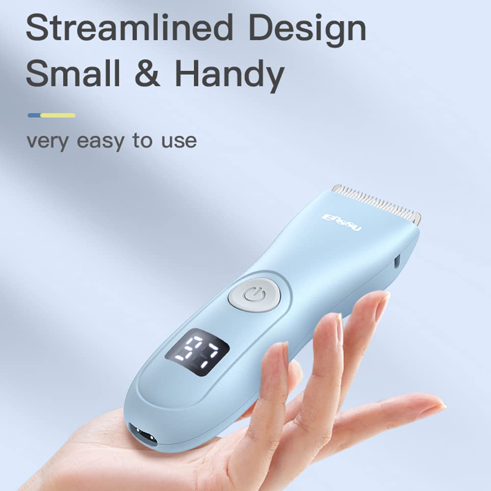 Favrison USB rechargeable, low-noise clippers designed for quiet trims.