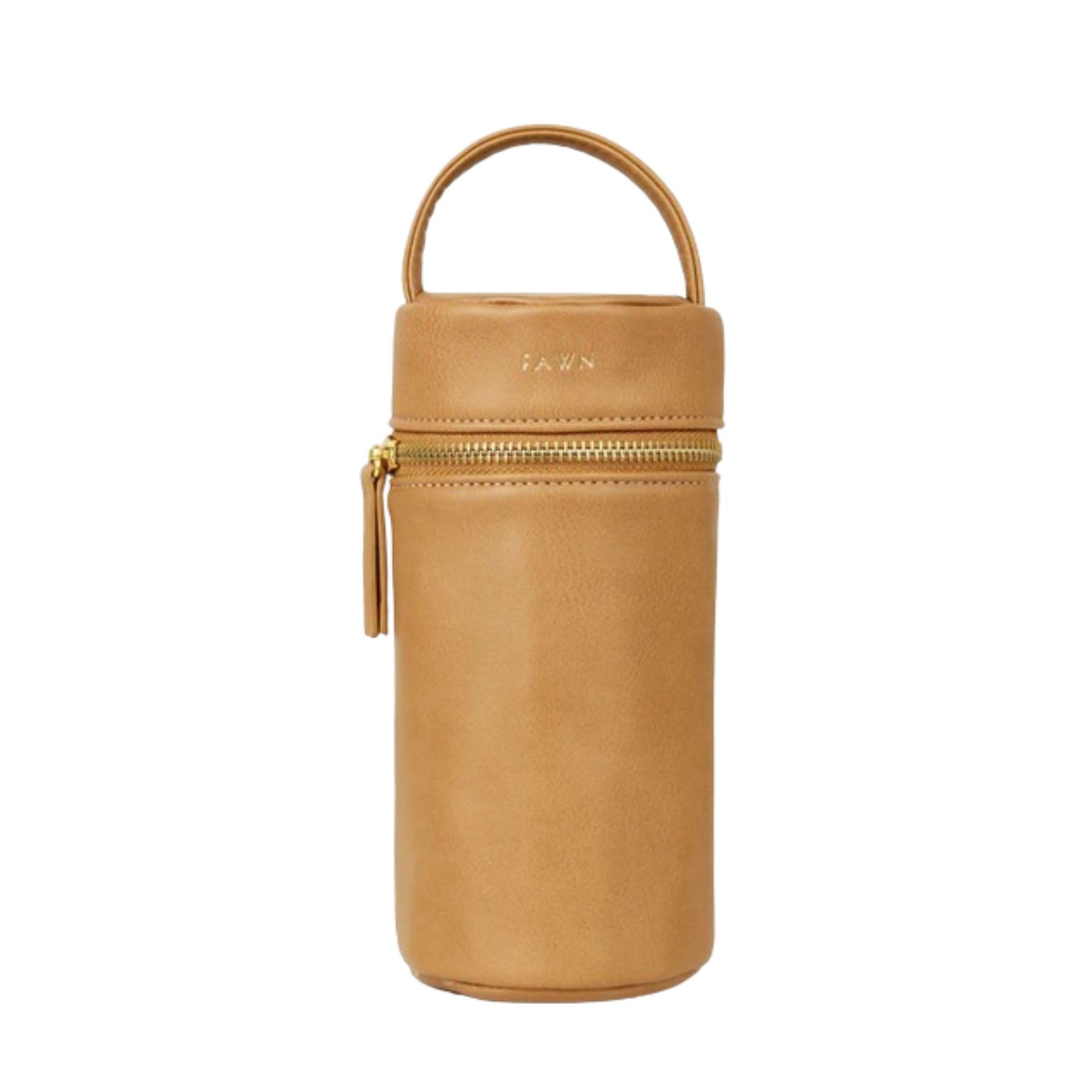 FAWN DESIGN Bottle Bag front view shows compact, stylish insulation for on-the-go feeding.
