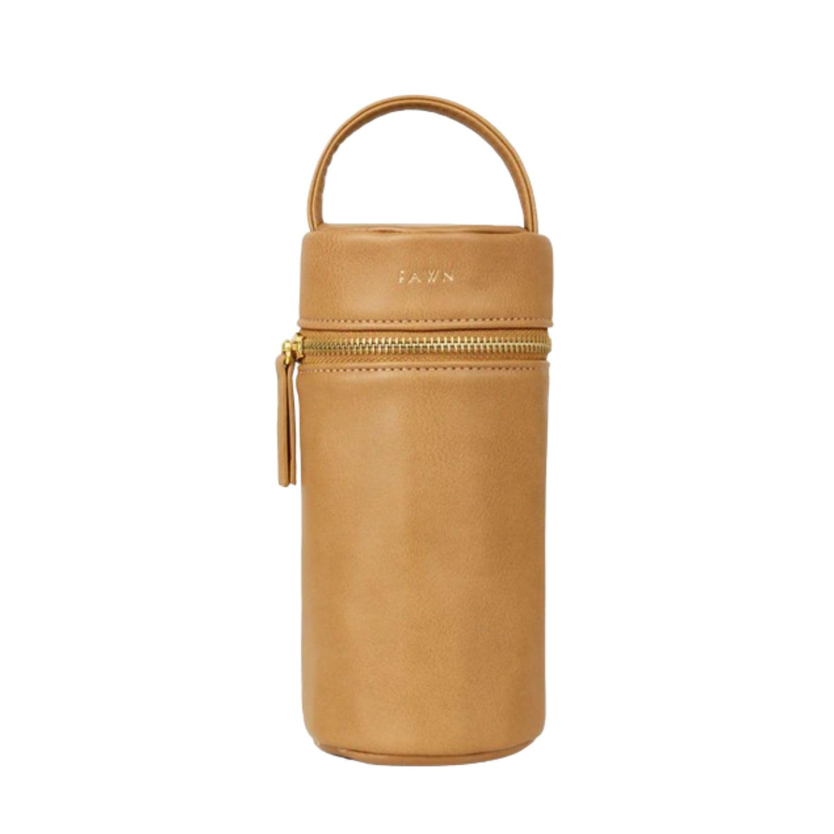 FAWN DESIGN Bottle Bag front view shows compact, stylish insulation for on-the-go feeding.