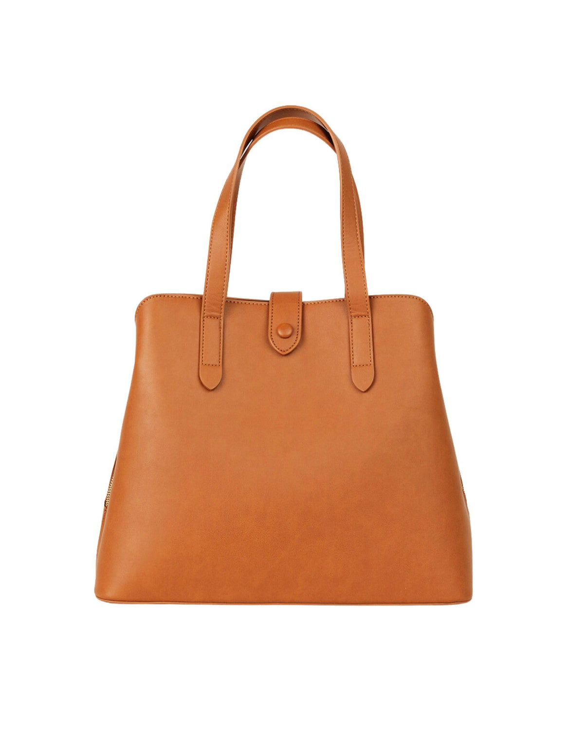 FAWN DESIGN Satchel Diaper Bag front view shows minimalist style for everyday outings