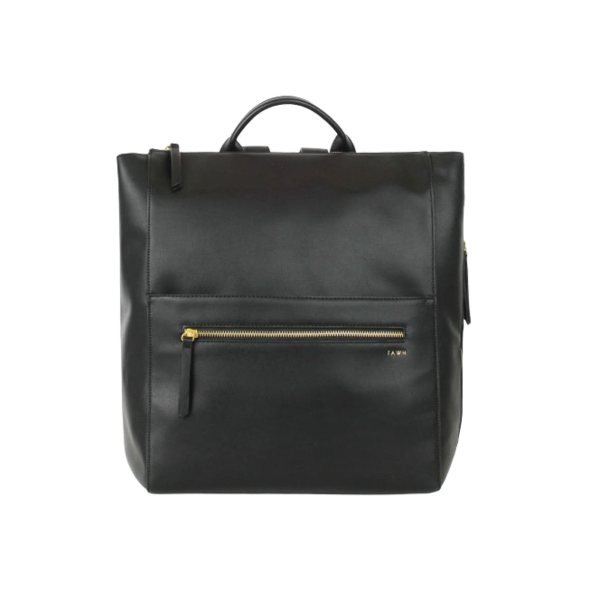FAWN DESIGN Square Diaper Bag backpack offers hands-free organization for on-the-go moms.