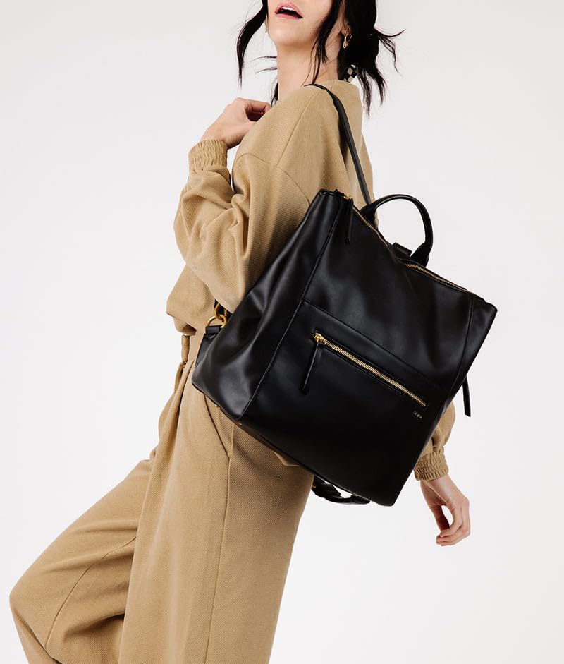 FAWN DESIGN Square Diaper Bag measures 15 by 12 by 8 inches for spacious packs.