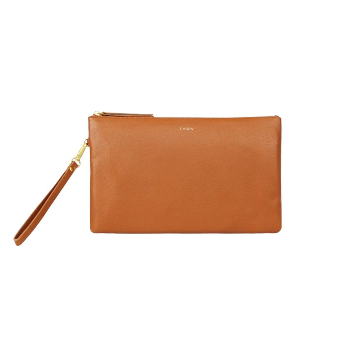 FAWN DESIGN The Changing Clutch exterior in matte vegan leather, durable and stylish.