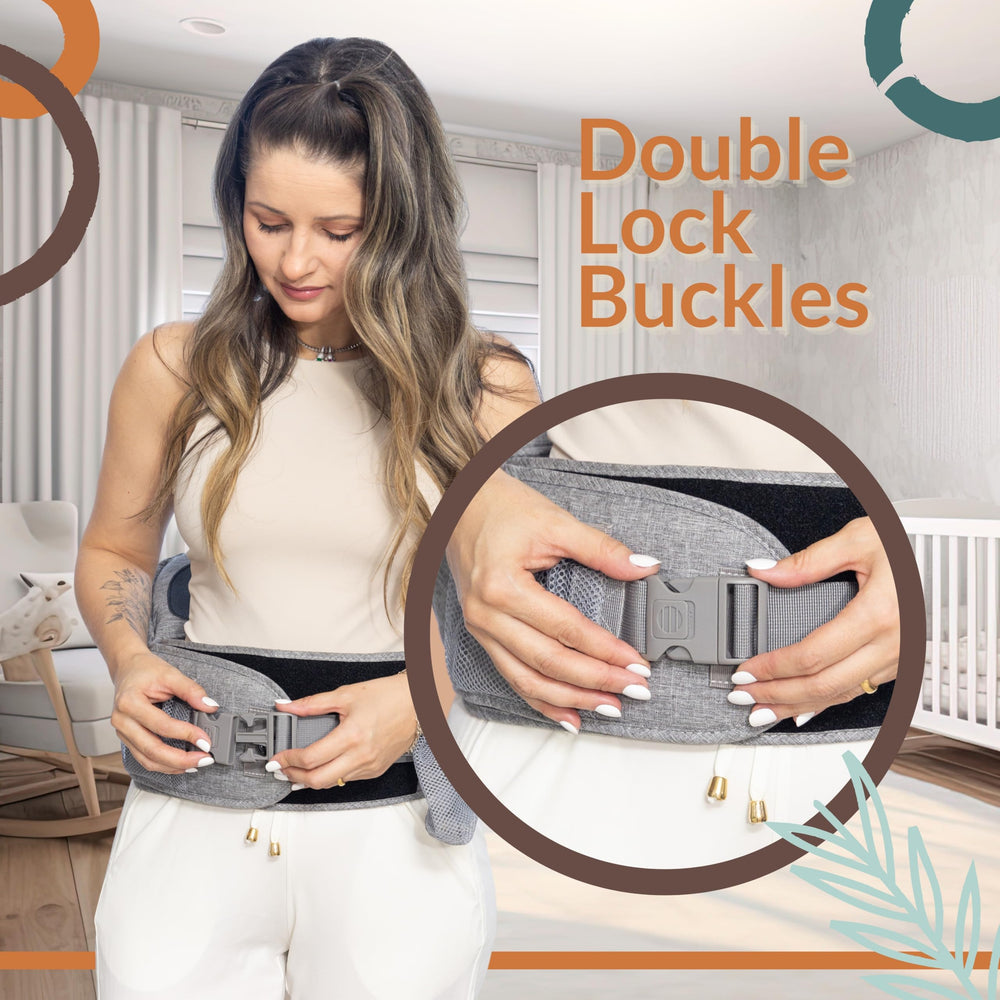 FAWNEST extra-wide Velcro strap adds extra security during movement.