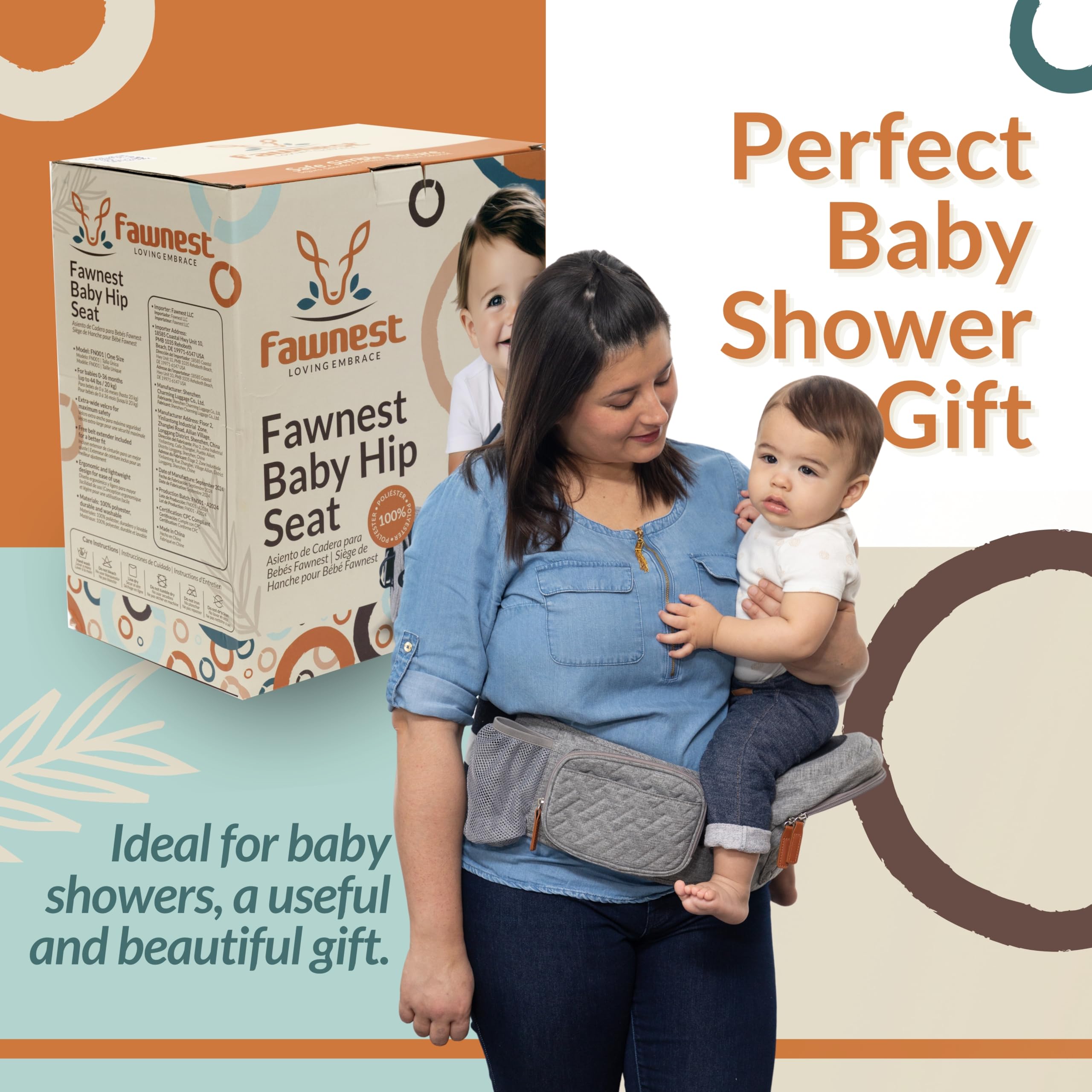 FAWNEST offers front and back carrying options for daily versatility.