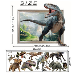 FAYYGYH large 90x30 cm dinosaur decals for bold wall decoration.