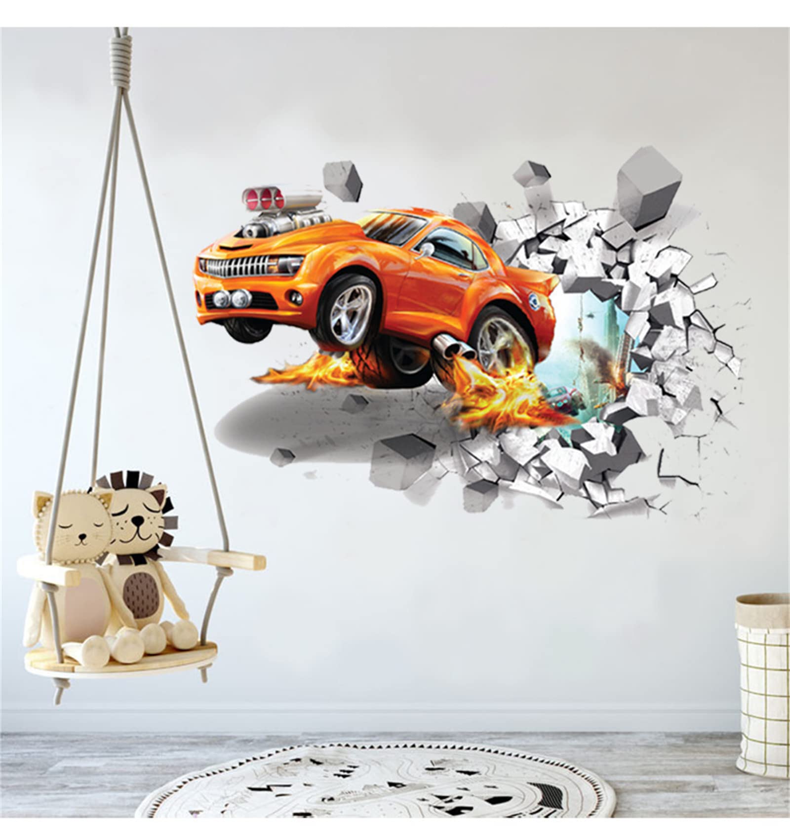 FAYYGYH removable wall sticker peels away cleanly from a clean surface