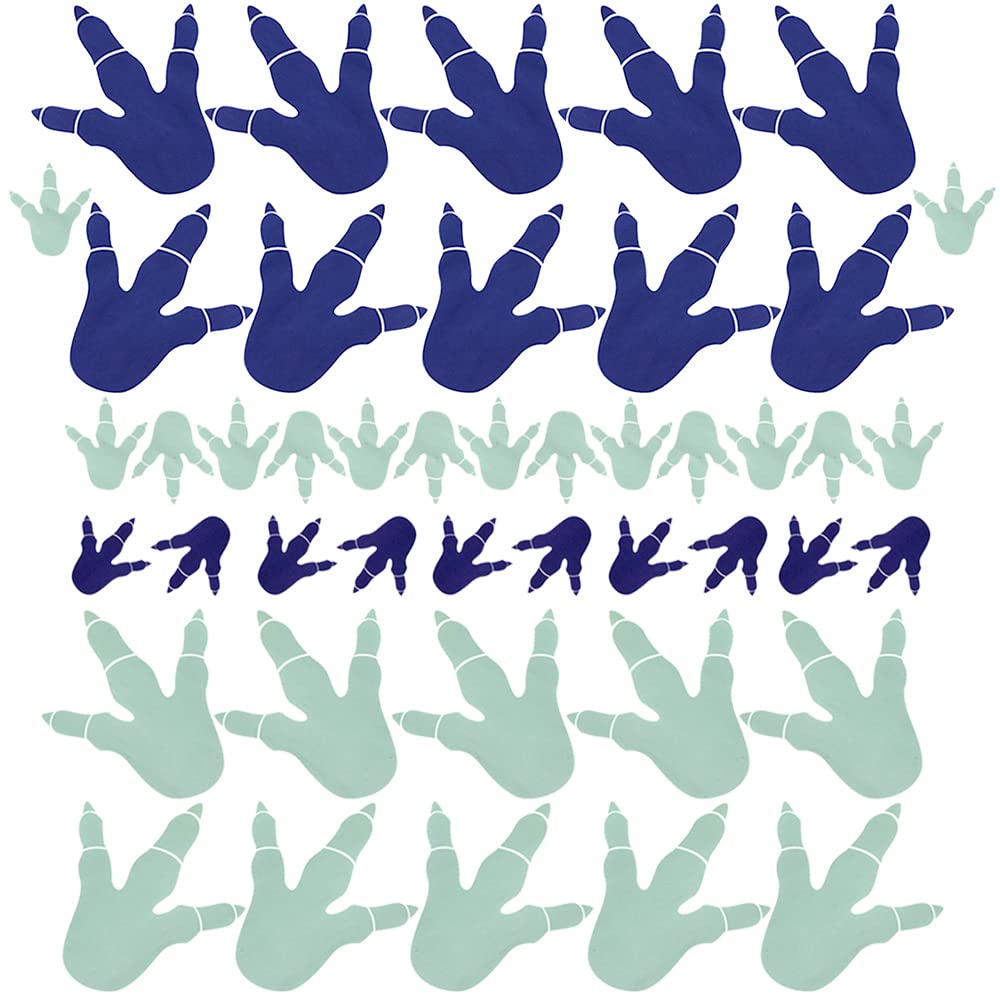 FAZHBARY dinosaur footprint wall stickers create a lively classroom or nursery