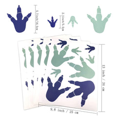 FAZHBARY dinosaur footprint floor decals add whimsy to study or play areas